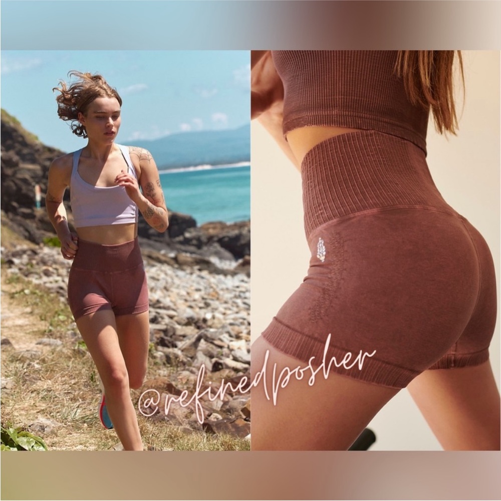 Free People Brown Athletic Shorts